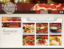 Tablet Screenshot of bellanapolipizza.net